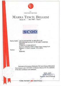 SCOD Marka Tescil Belgesi
